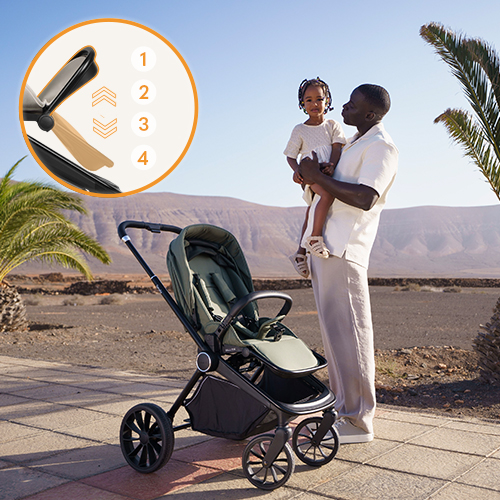 Lionelo Mika Plus Beige Sand — Buggy